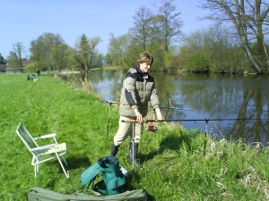 Stefan Buchinger - Jungfischerkönig 2007 - durfte diesmal keinen Drill durchführen